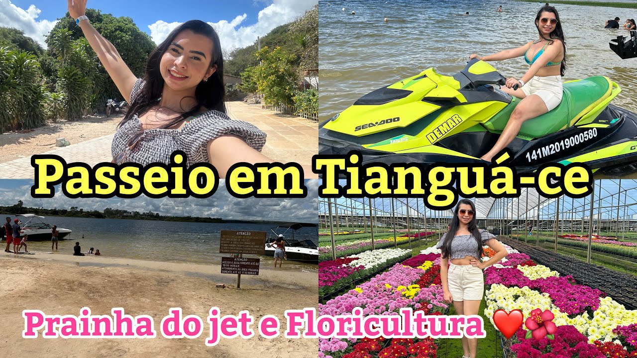 VLOG- FÉRIAS no CEARÁ FOMOS EM TIANGUA-CE PRAINHA do JET e FLORICULTURA na SERRA- por Jane Uchoa💕