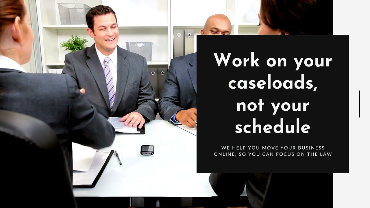 Lawyers, Work on your caseloads, not your schedule