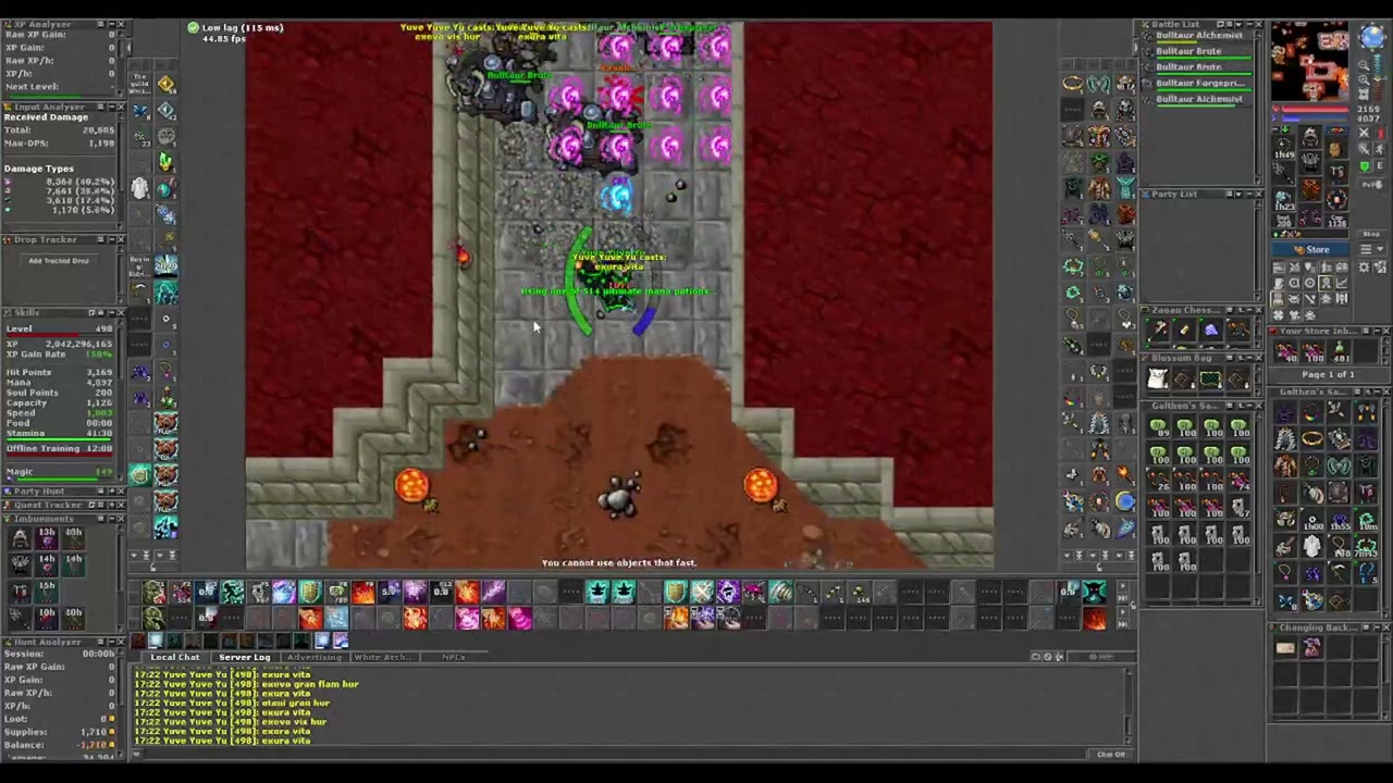 [Tibia TestServer] MS 498 Solo Bulltaurs