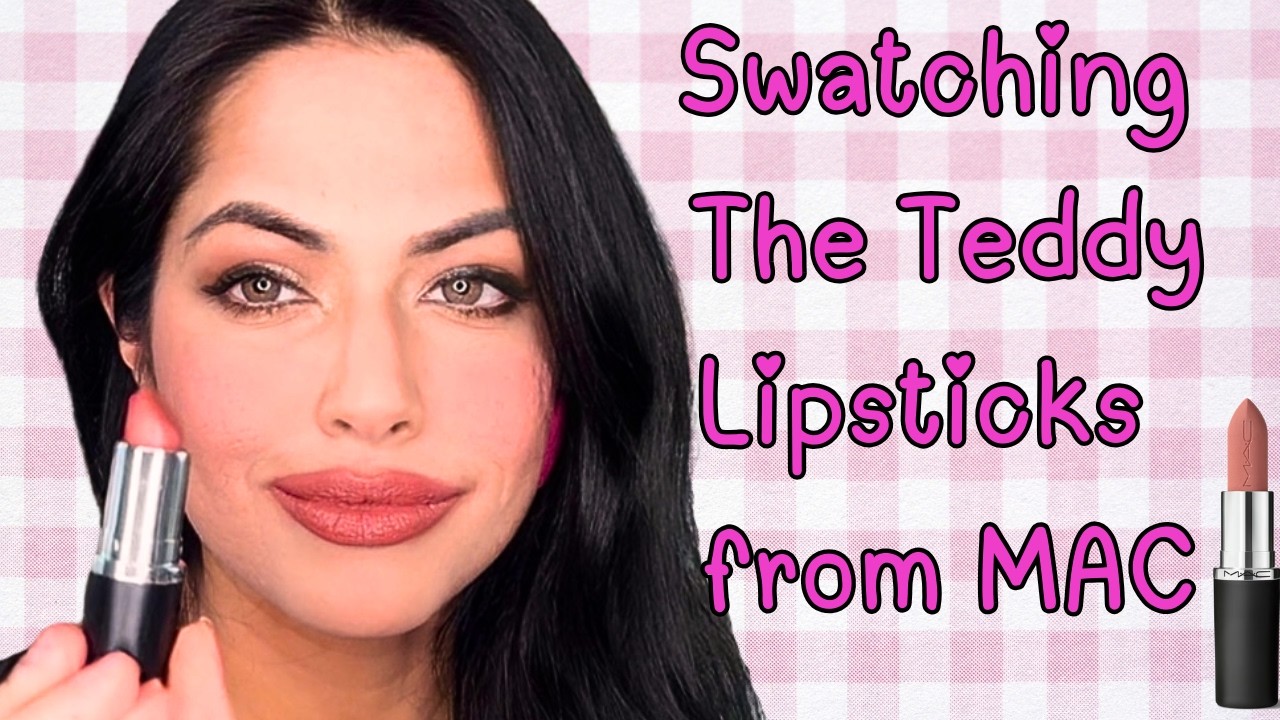 Swatching The Teddy Lipsticks From MAC Cosmetics on Brown Olive Skin Tone