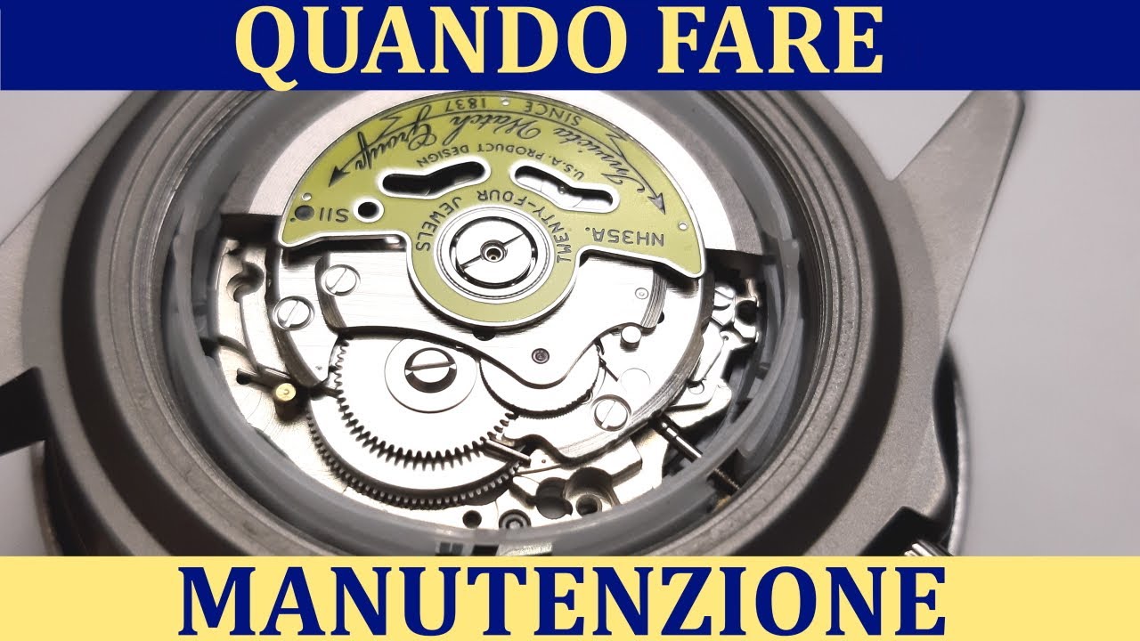 Dopo quanti anni fare la manutenzione (revisione) in un orologio meccanico?