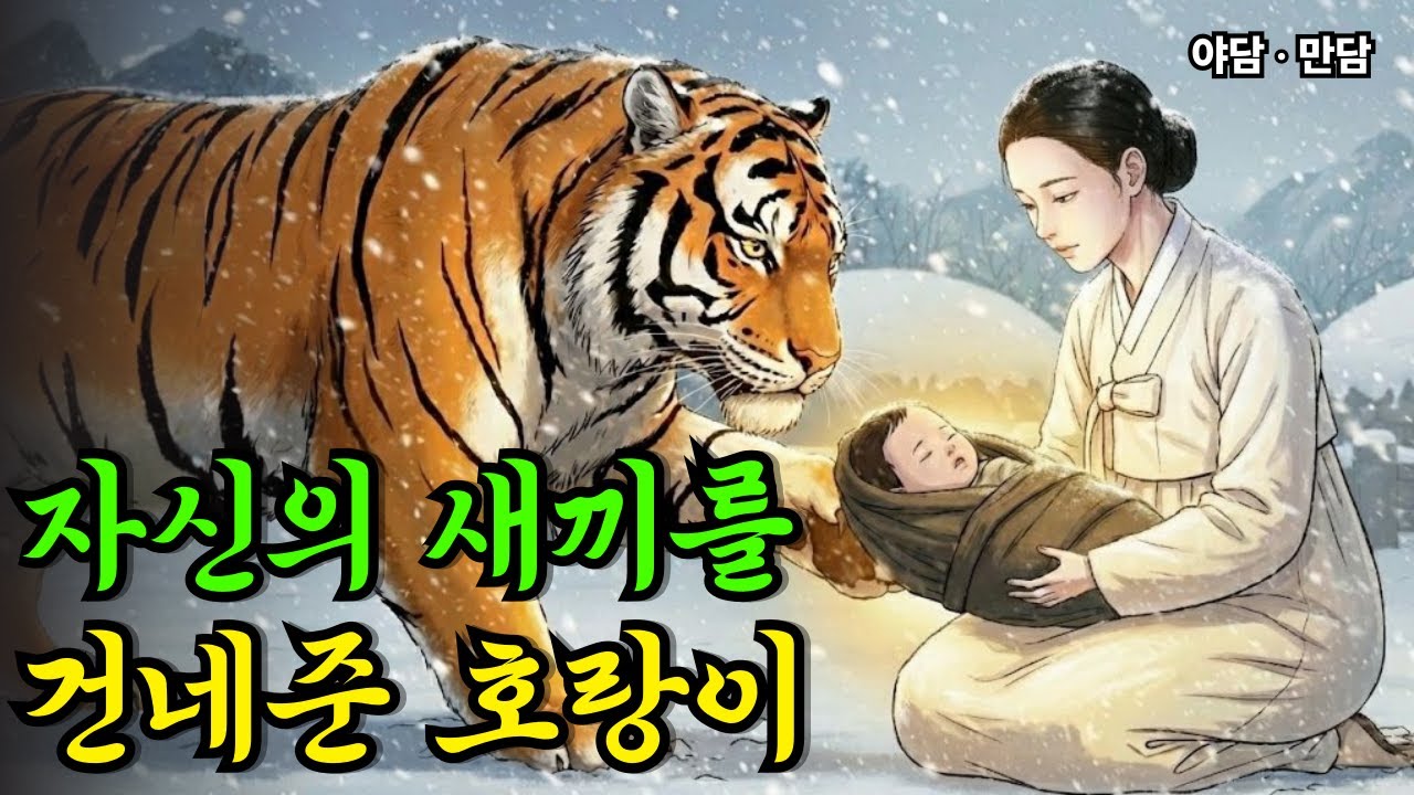 무덤위에서 호랑이가 건네준 신비로운 아이 |야담|옛날이야기|사연