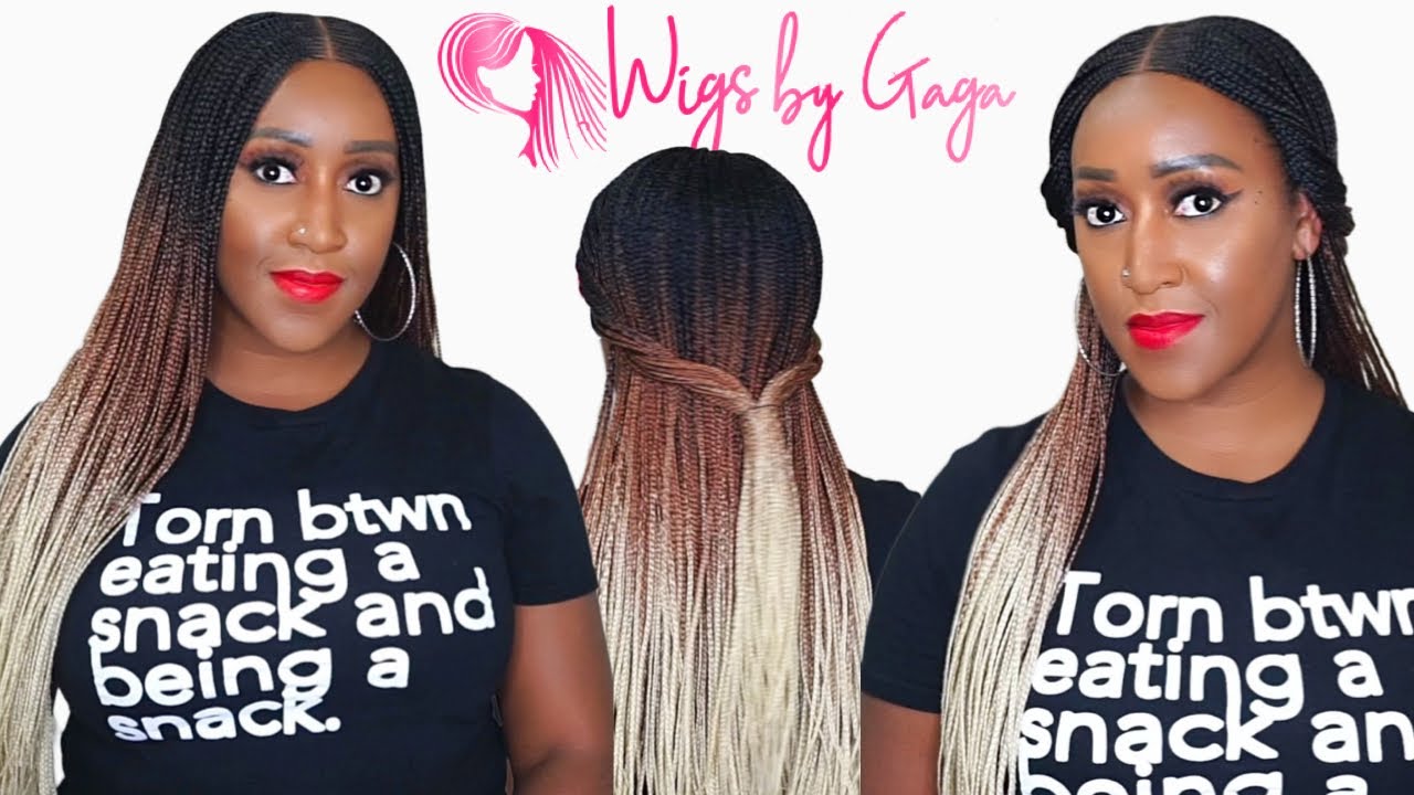 Glueless & Easy Ombre Honey Blonde Braided Wig – Ft. @WigsByGaga