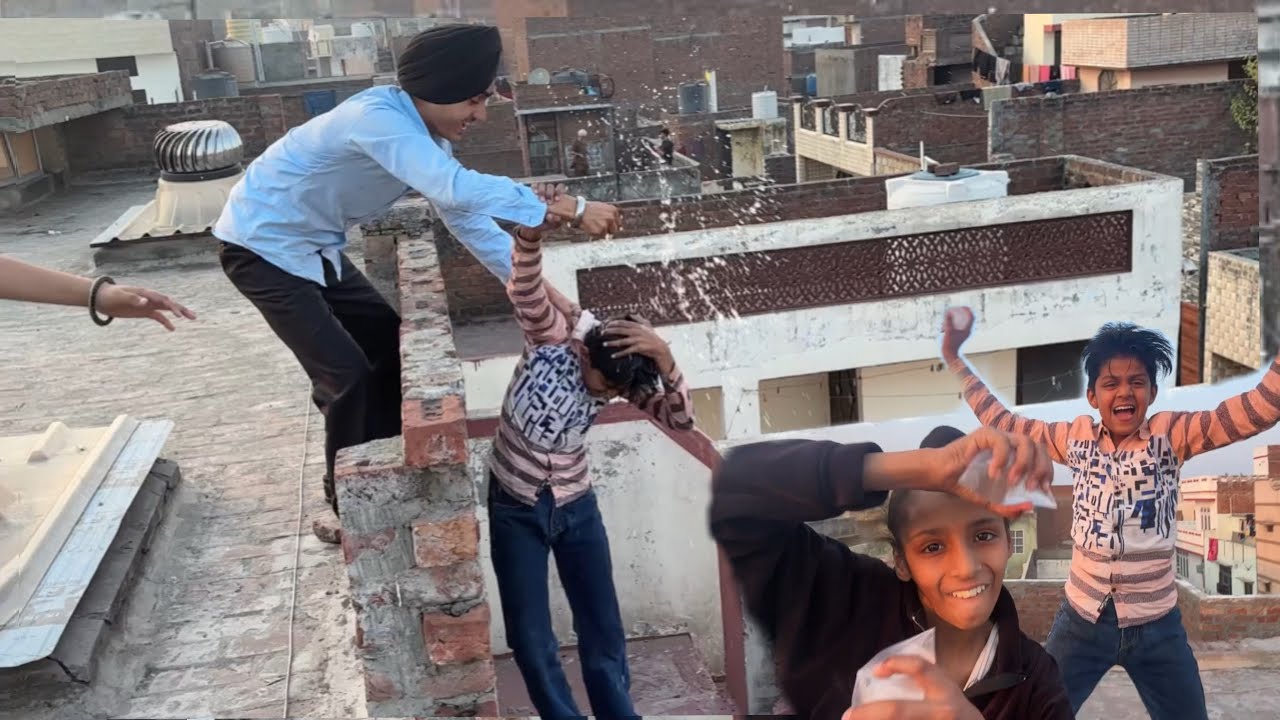 Throwing Water Balloons On Friends 😱
