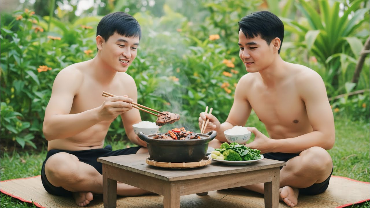 Bình Yên Quê Nhà Thăm Dớn Buổi Sớm Và Bữa Cơm Cá Kho Tiêu Đậm Đà | Nguyễn Huy & Nguyễn Điền