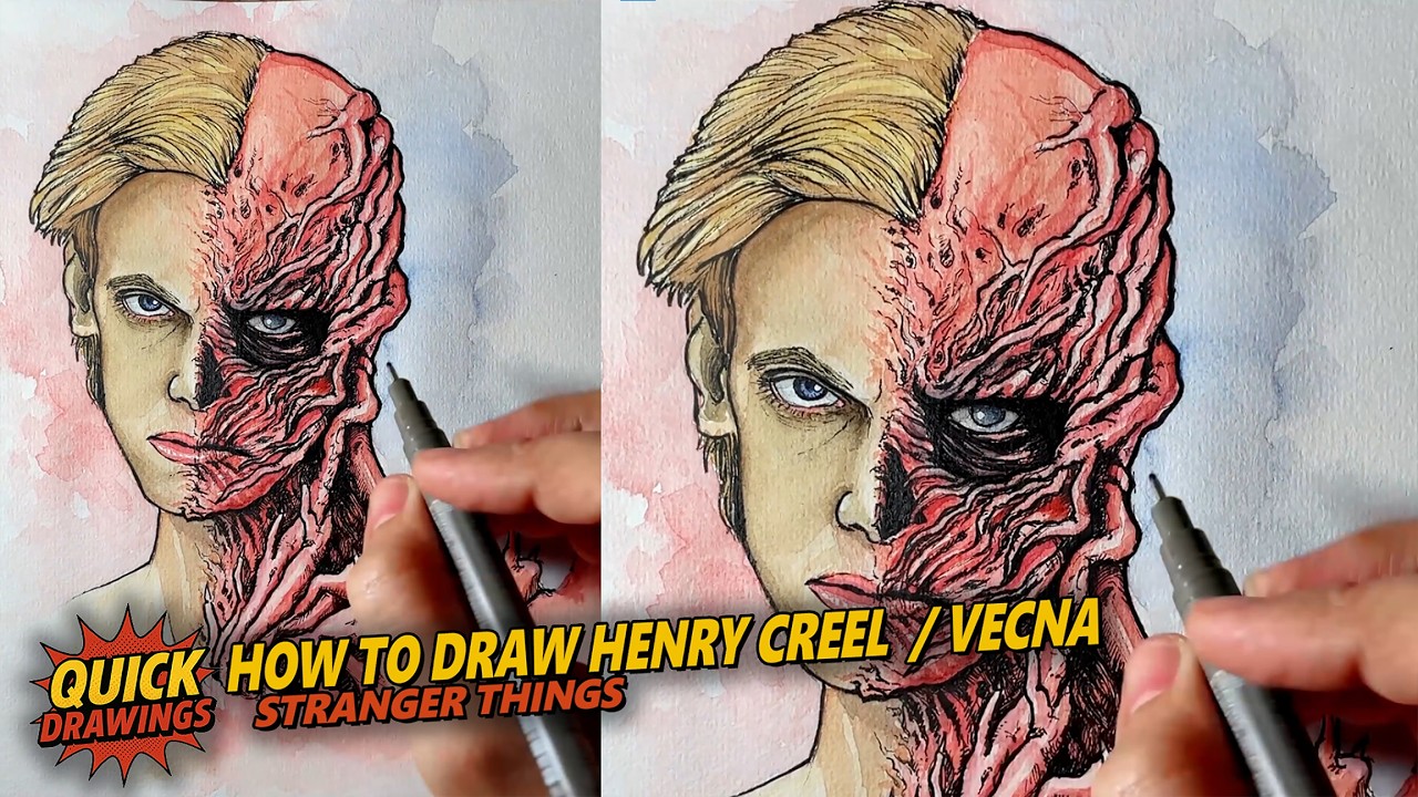 How to Draw Henry Creel / Vecna | Stranger Things Fan Art