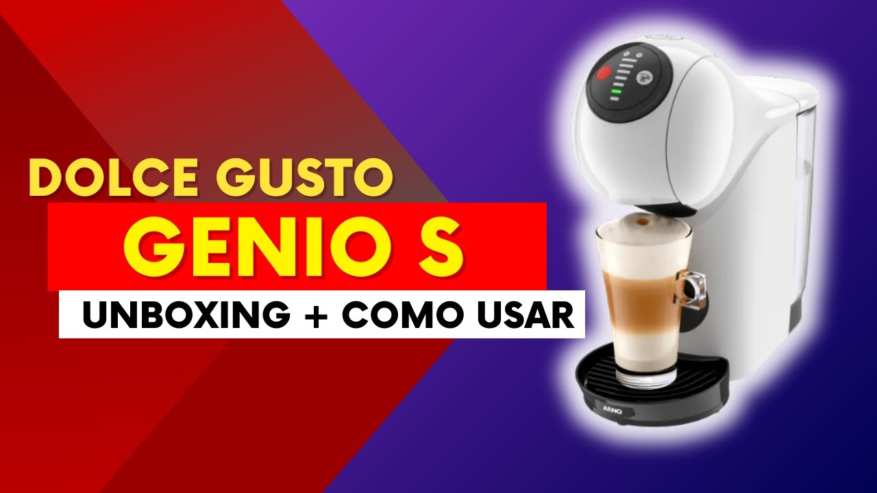 Cafeteira Dolce Gusto Genio S Basic Unboxing + Limpeza Como Usar e Fazer Sabores de 1 ou 2 Cápsulas