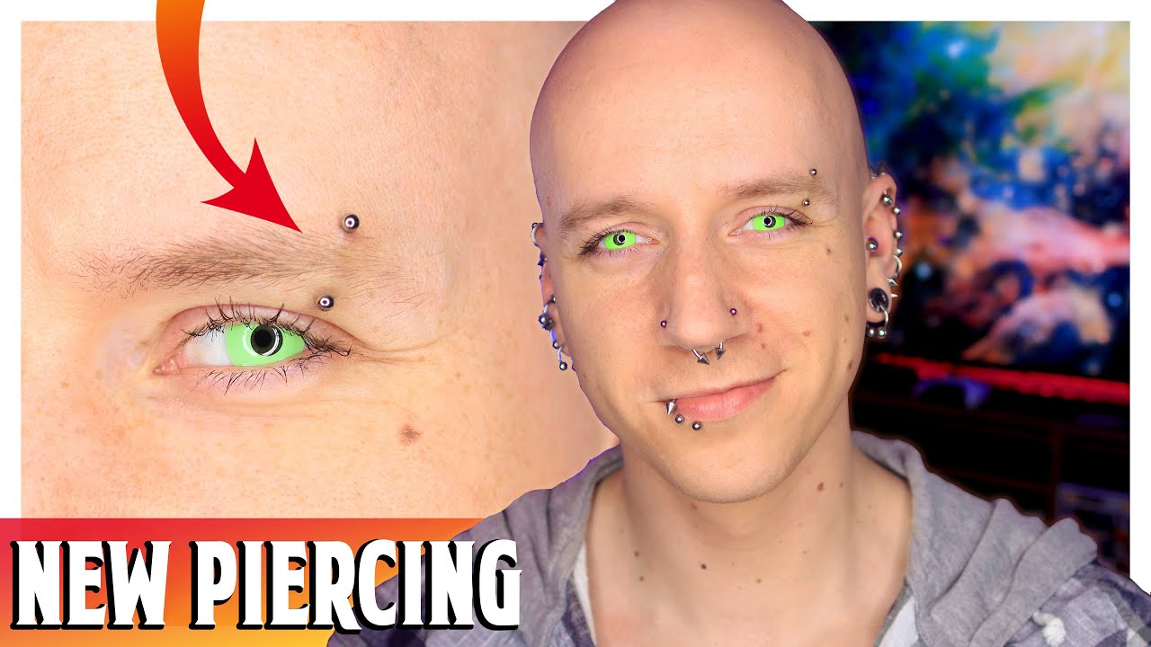 Piercing My Eyebrow | Pain Level, Healing & Rejection | Piercing Update | Roly