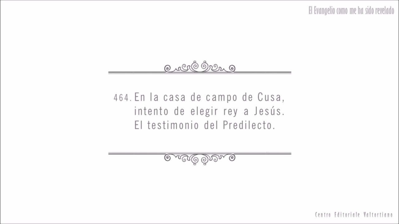 El Evangelio como me ha sido revelado: 464