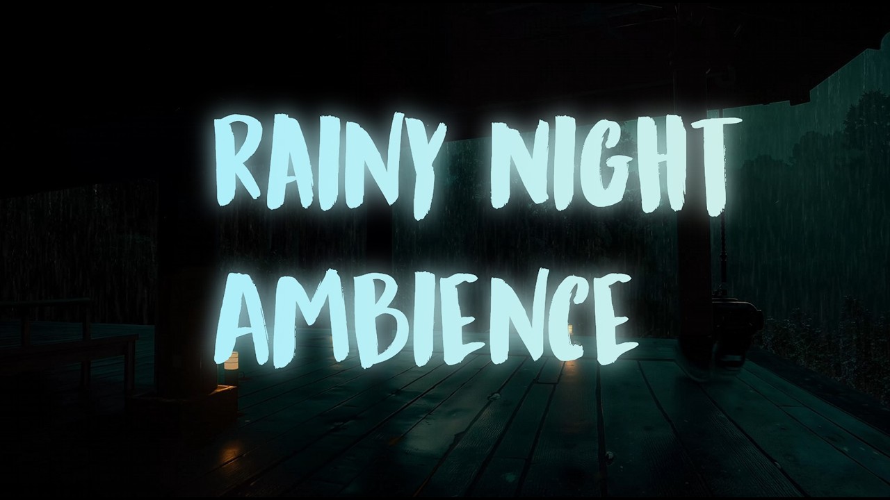 🌧️ Relaxing Rain Sounds at Night – Deep Sleep, Study, Meditation & Focus 😌