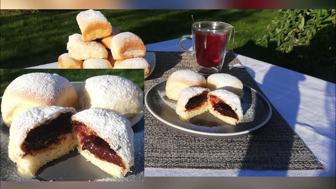 Дрожжевые булочки Honza со сливовым джемом
