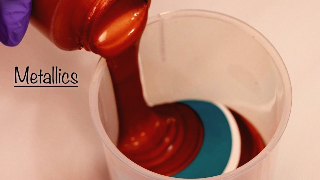 The Art of a Metallic Cloud Effect Ring Pour Painting