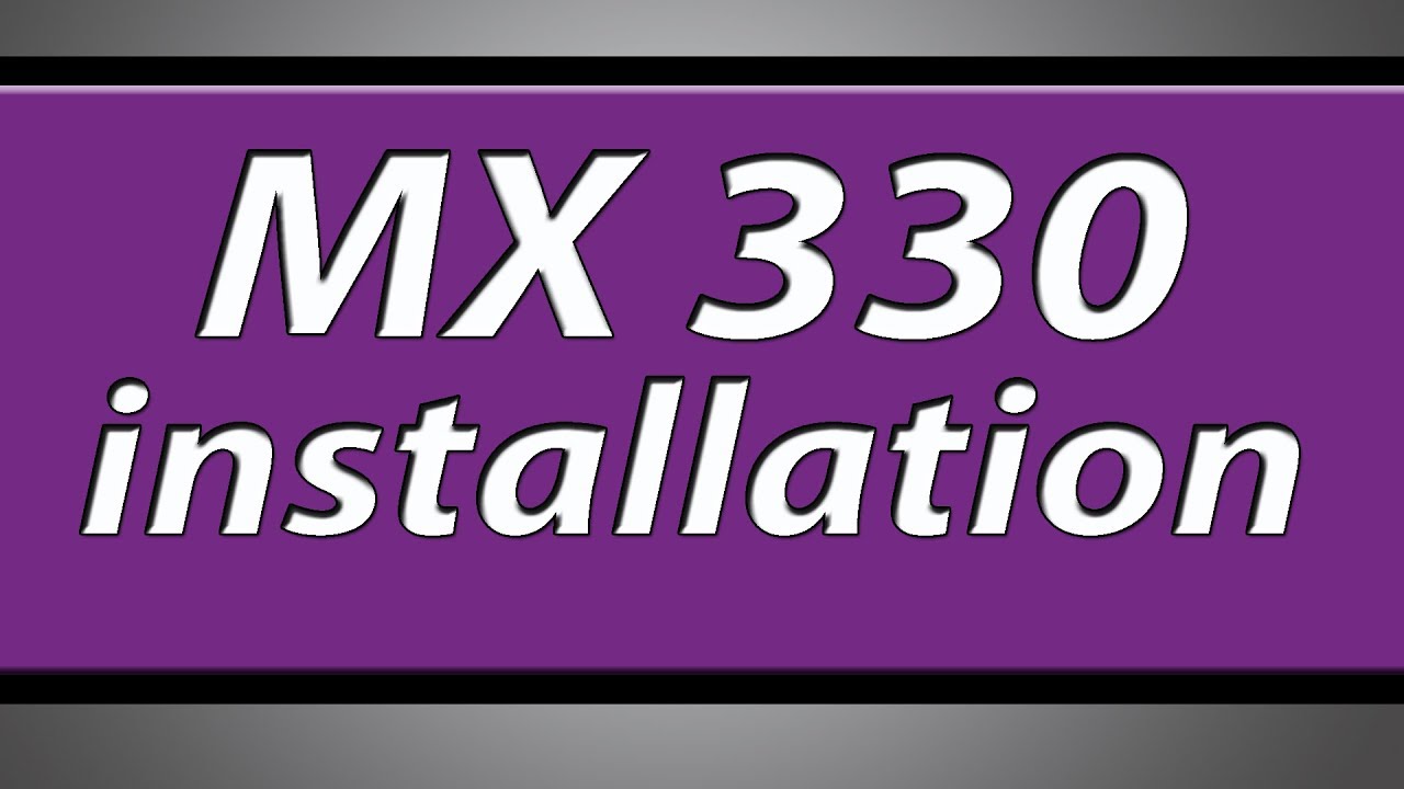 Canon Pixma MX330 printer installation
