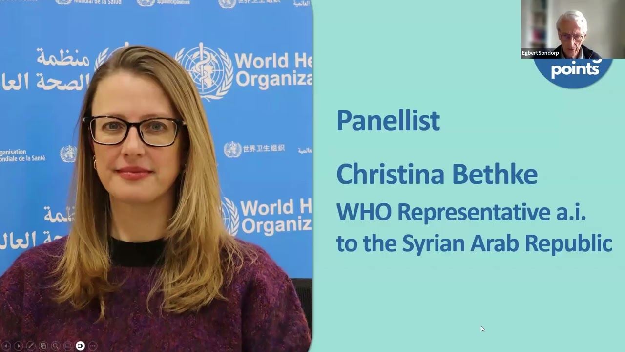 Future of Health Sector in Syria: Pathways to Post-Conflict Recovery Webinar