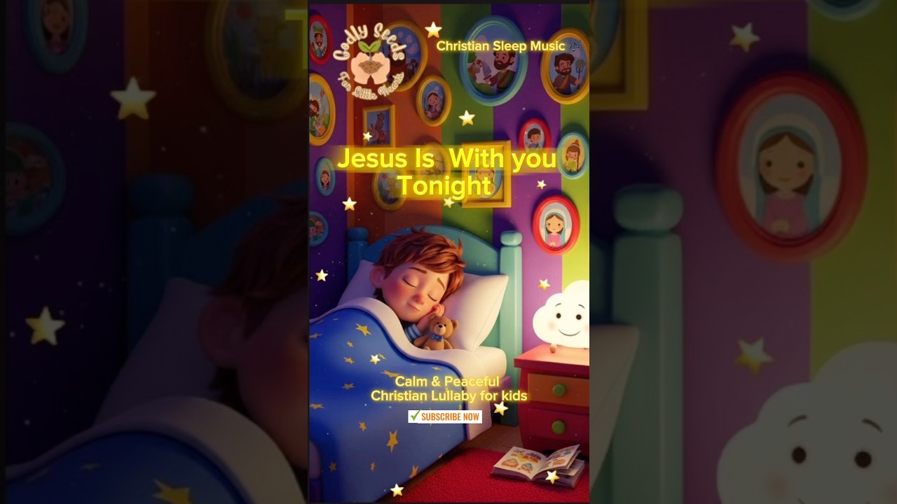 💤 Jesus is with you tonight as you sleep | Calm & Peaceful Christian Lullaby For Babies & Toddlers