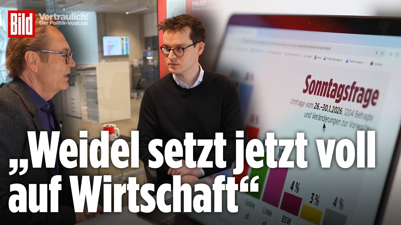 Union und AfD gleichauf bei 26 Prozent – Höhenflug der AfD gestoppt? | Vertraulich-Clips