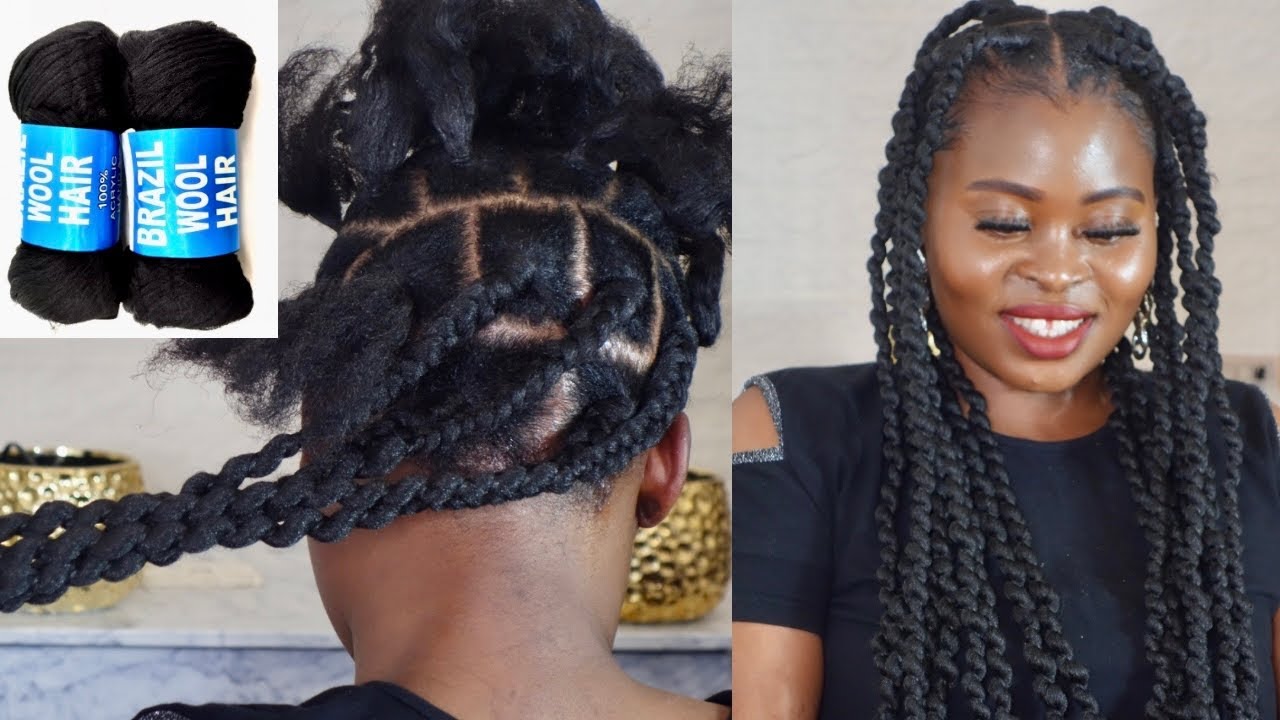 How to diy fake twist with Brazilian wool /Beginner friendly