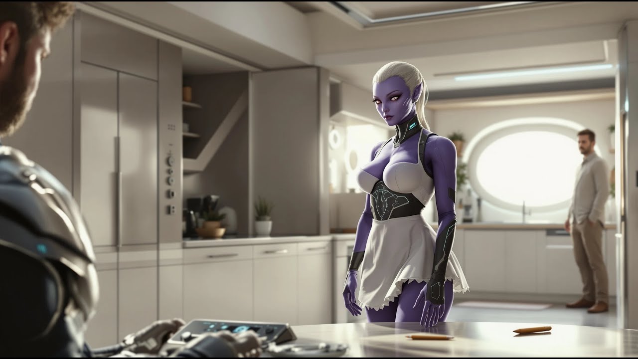 My Alien Maid Walked In—And Froze When She Saw What I Was Doing | Sci-Fi Story