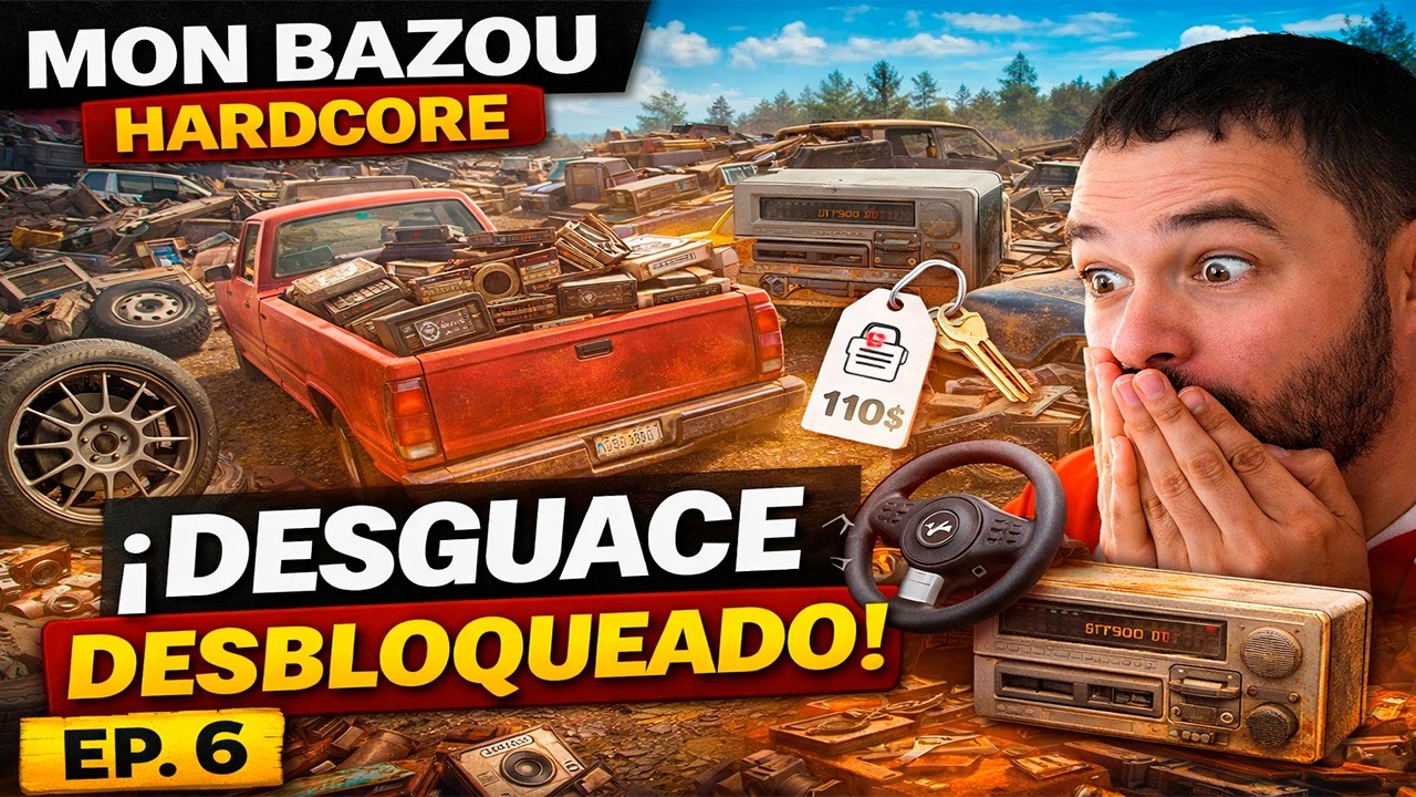 ¡DESBLOQUEAMOS EL DESGUACE! 💰 Radios infinitas y piezas OP | Mon Bazou Hardcore #06