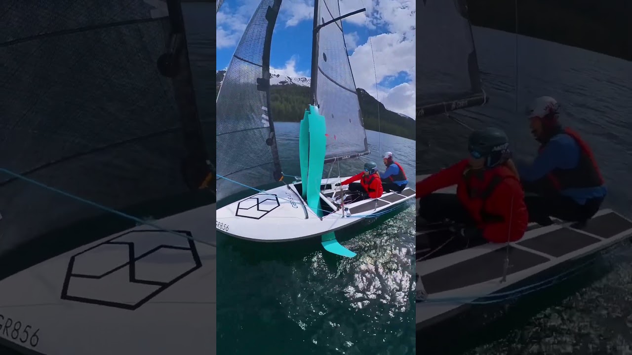 Foils up, style fun! &bull;#sailing  #Adventure #watersports  #sailingschool  #dinghy #foils #foiling