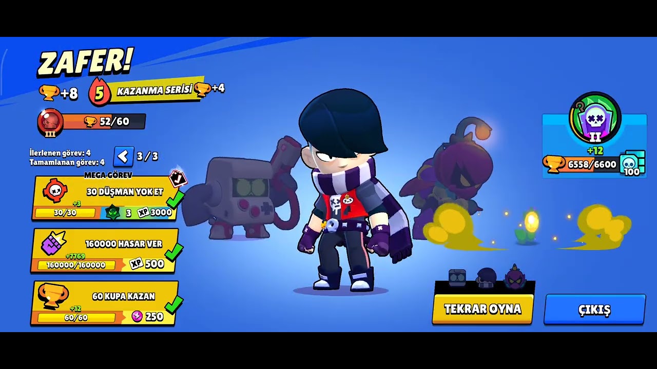 Brawl stars 2.bölüm (5like gelip 1güzel yorum gelirse 3.bölümü çekeriz) lütfen Like atın ♥️