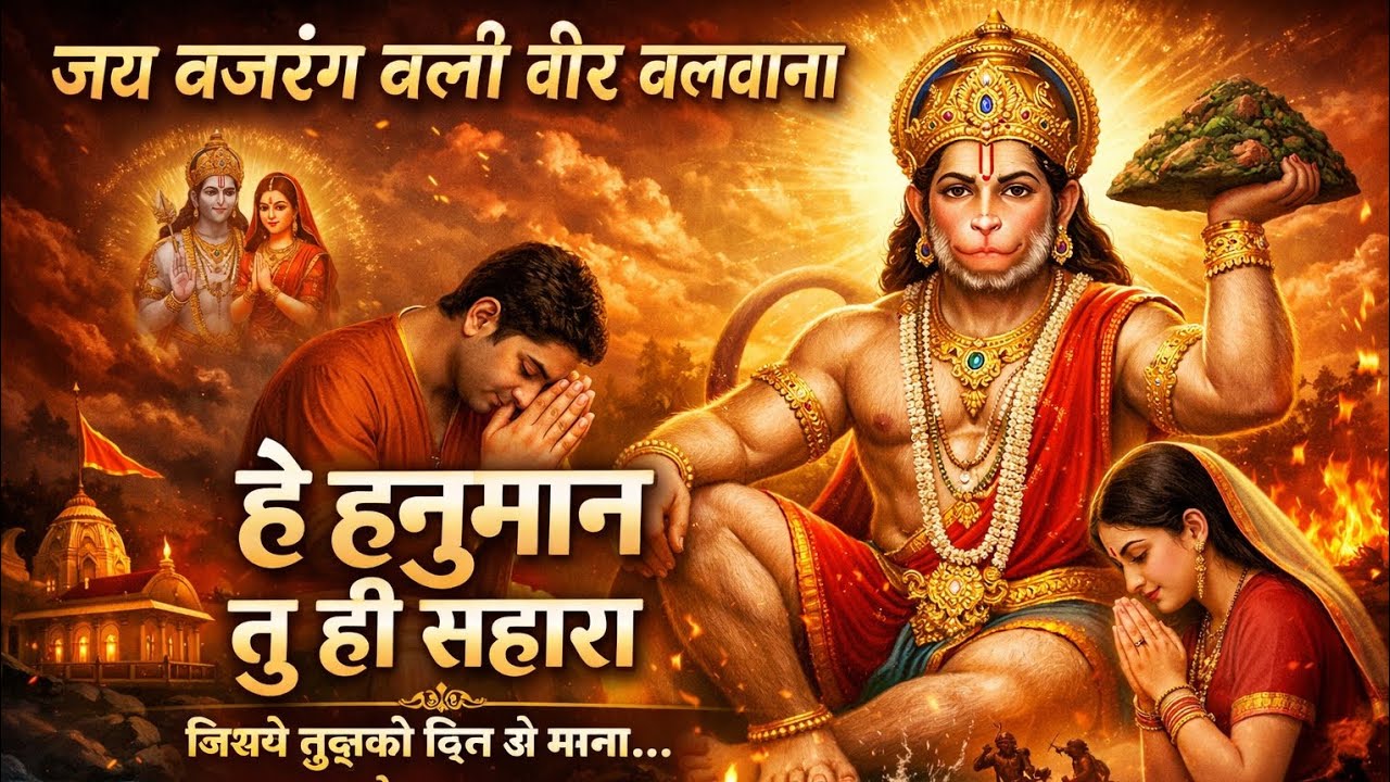 🚩 जय बजरंग बली वीर बलवाना | भावुक हनुमान भजन | हे हनुमान तू ही सहारा 🚩