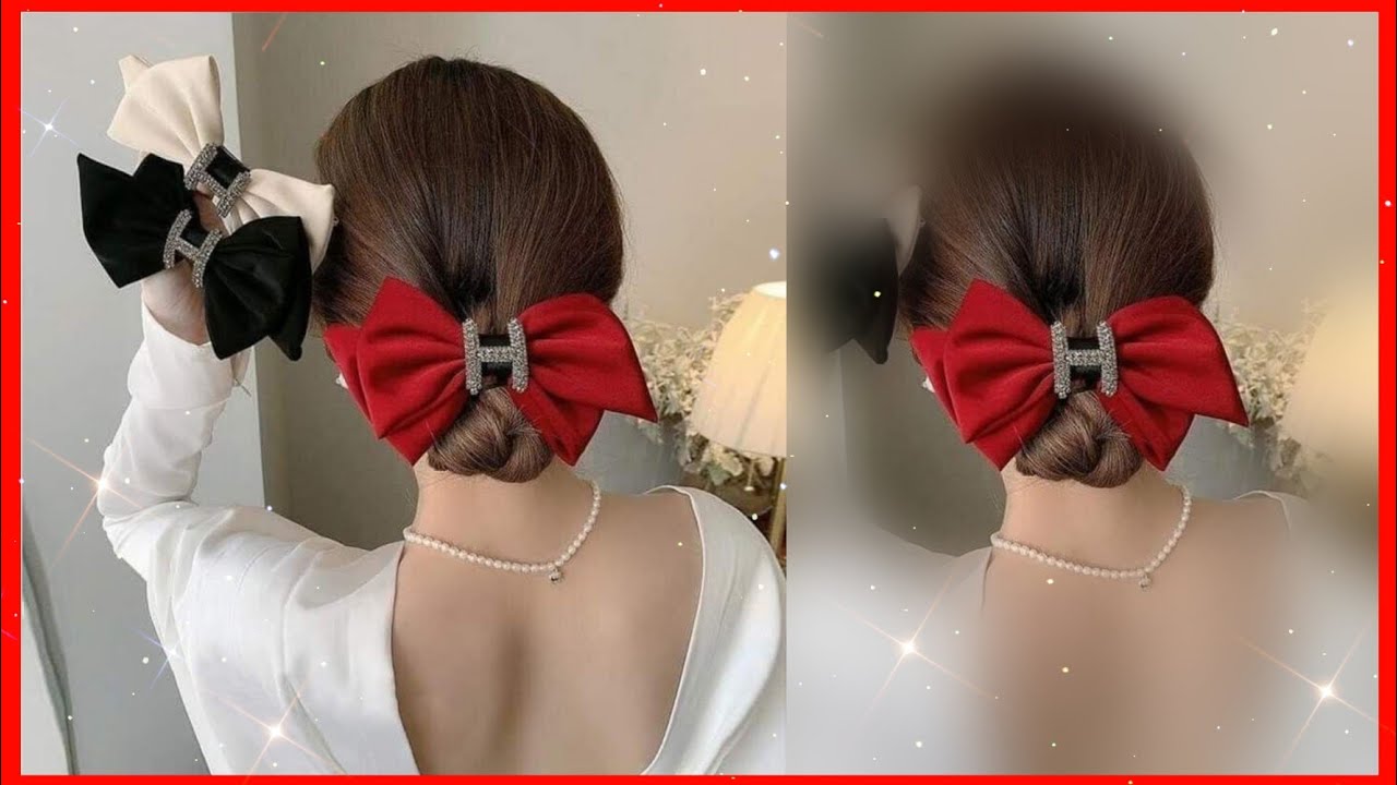 Easy Bow Hair Clip / Comó hacer un Lazo para el Cabello Paso a Paso