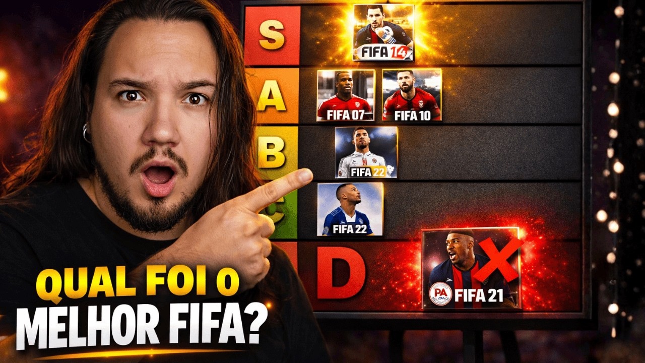🔥 A VERDADEIRA TIER LIST de TODOS os FIFA… e vai ter gente BRAVA 😳