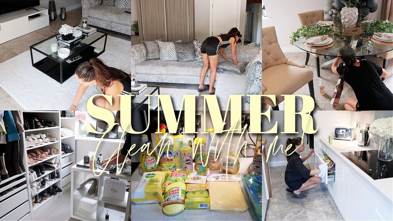 SUMMER CLEAN WITH ME || EXTREME CLEANING MOTIVATION - ALL DAY CLEAN WITH ME 2021!