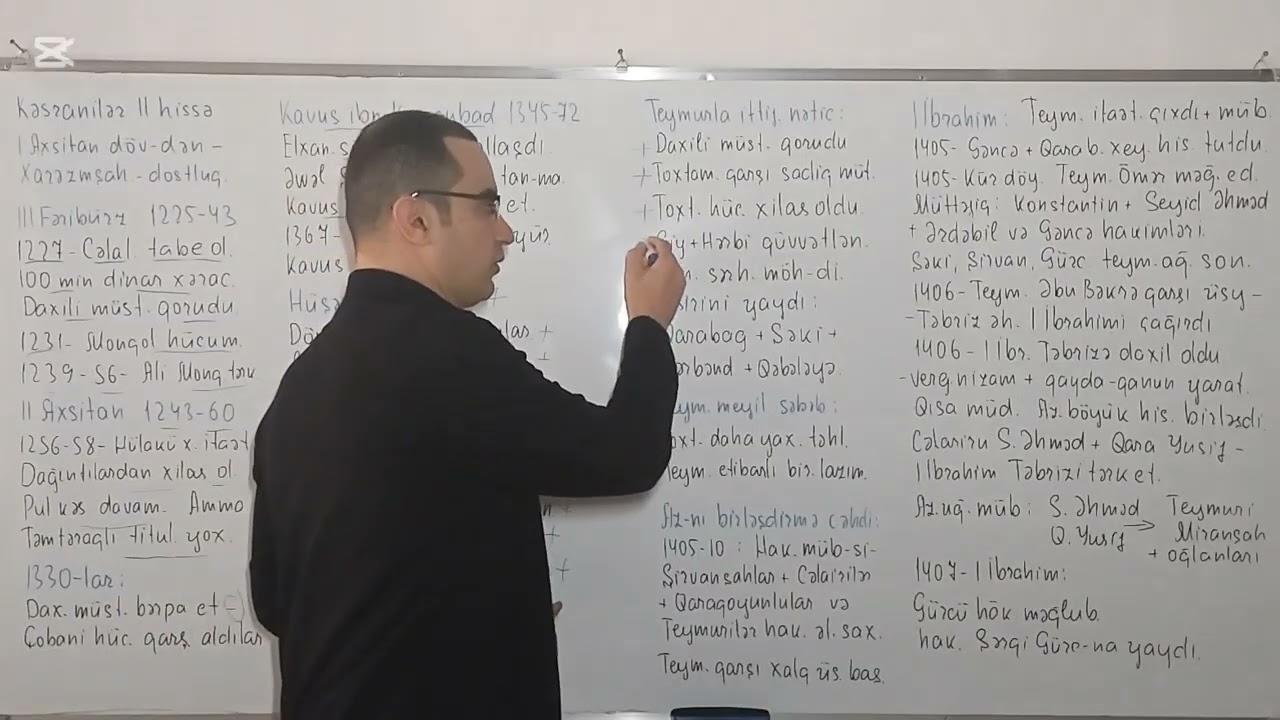 Az. Tarixi. Dərs 31. Şirvanşahlar dövləti Kəsranilərin son dönəmi. Dərbəndilər. 
