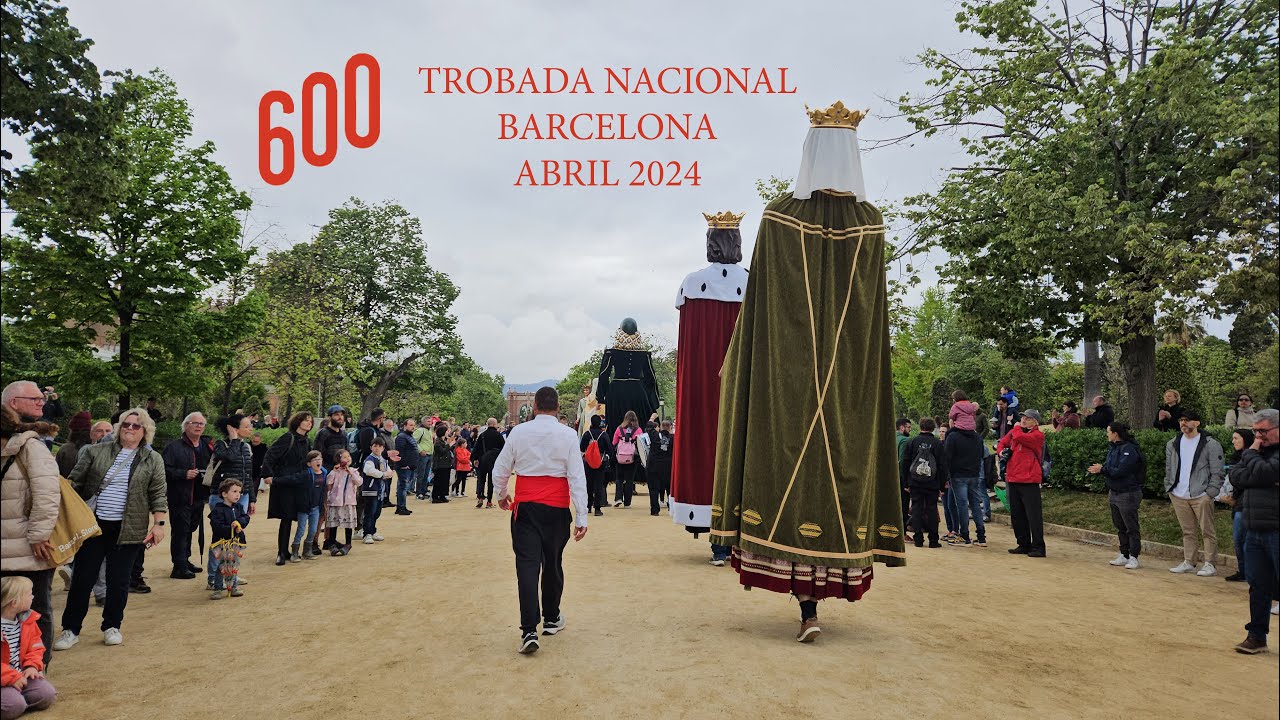 Gegants de Sant Quintí a la trobada nacional de Barcelona - 600 anys de gegants 2024