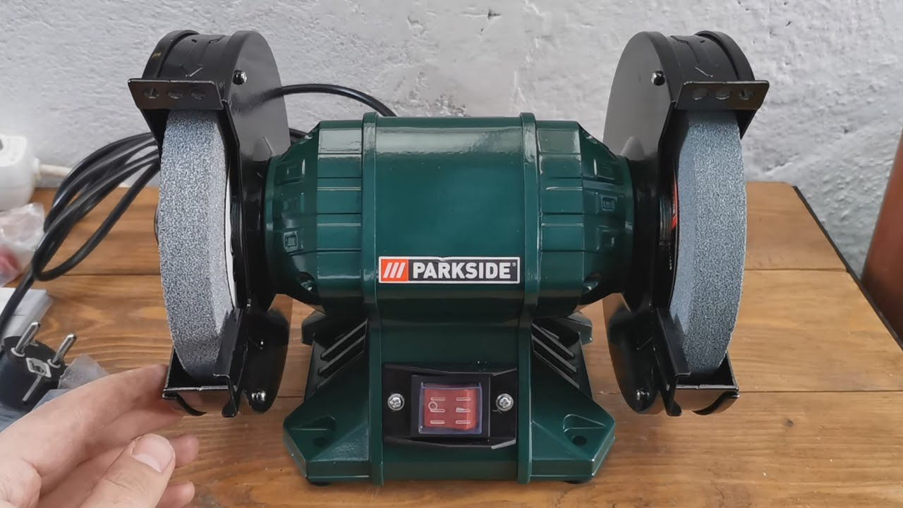 PARKSIDE PDOS 200 C2 Double Bench Grinder (from Lidl or Kaufland) - unboxing and review