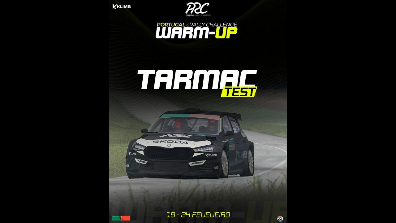 [ONBOARD] Portugal eRally Challenge: Warm-Up Tarmac Test (#0)