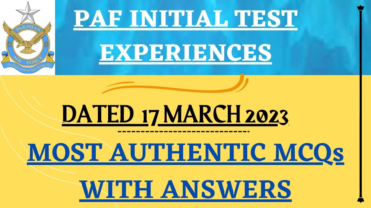PAF INITIAL TEST EXPERIENCEs | GDP, CAE, AD, CAE, LOG, ASD Experiences  | PAF ALL CENTER EXPERIENCEs