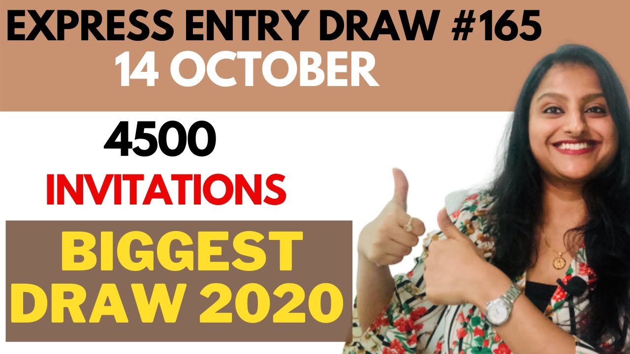 LARGEST Canada Express Entry Draw 165 on 14 October | FSW Draw Canada 165 | HUMPTYDUMPTY2