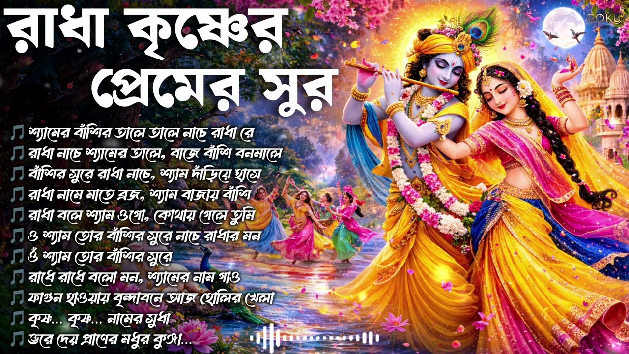 রাধা কৃষ্ণের প্রেমের সুর | বাঁশির তালে নাচে রাধা | Radha Krishna Prem Bhajan | Krishna Bhakti Song |