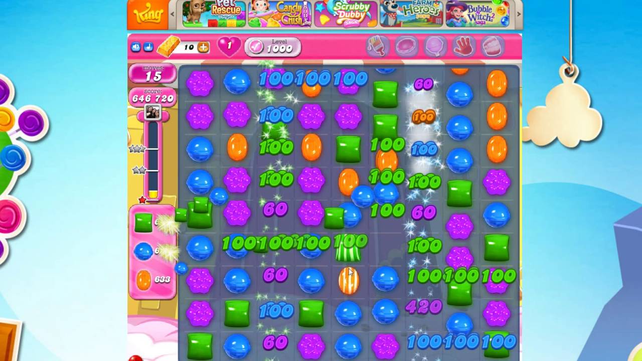 Candy Crush Saga Level 1000  Score 2 206 060 by  Funny❣