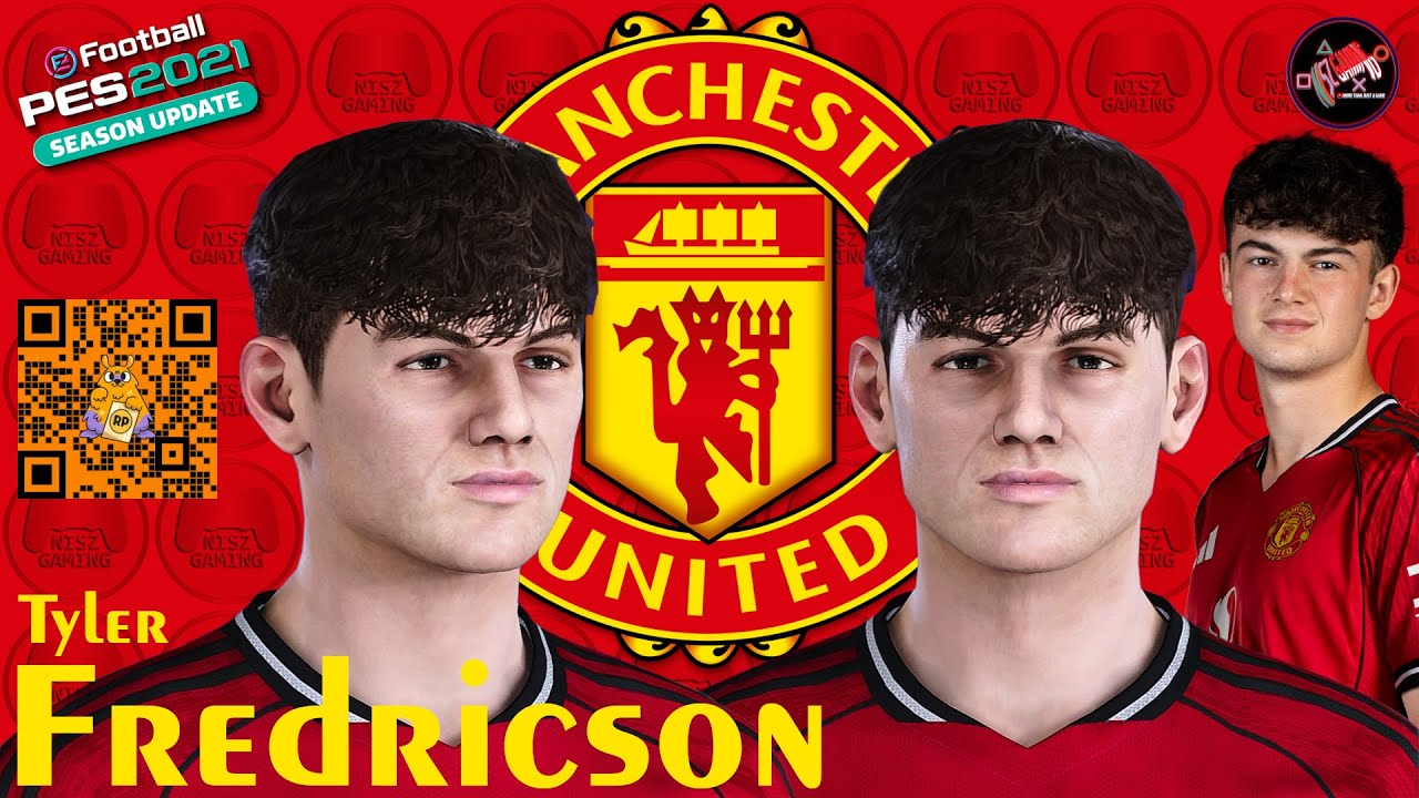 PES Face Tutorial Tyler Fredricson 🏴󠁧󠁢󠁥󠁮󠁧󠁿 Manchester United | NISZ Gaming PES