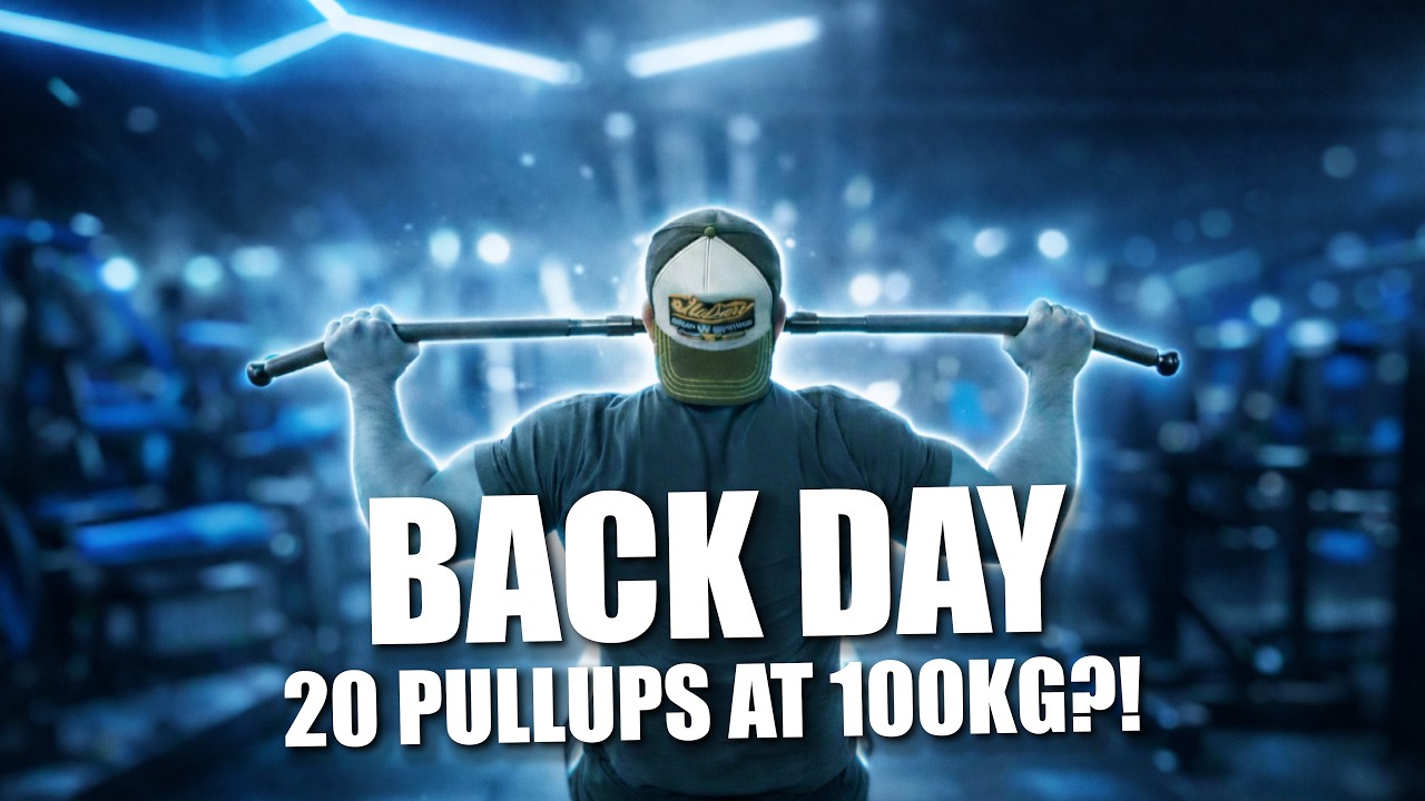 Can I Do 20 Pullups at 220lbs?! - BACK DAY