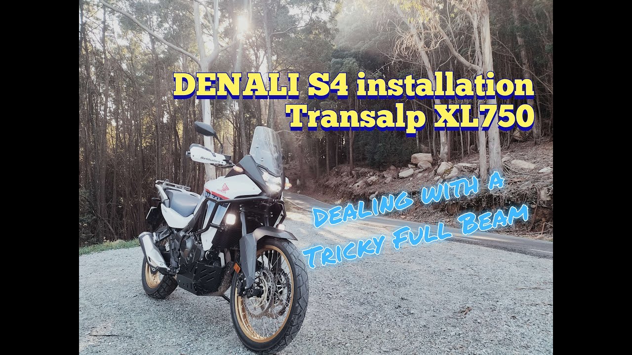 DENALI S4 Fog lights (DataDim) fully integrated - Transalp XL750 - Fixing issues with Full Beam Sync
