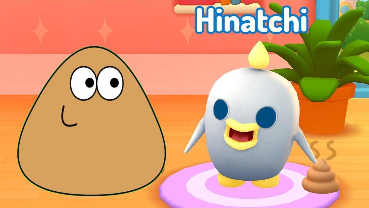 Pou y Tamagotchi -  HINATCHI, un nuevo Tamagotchi conoce a Pou.