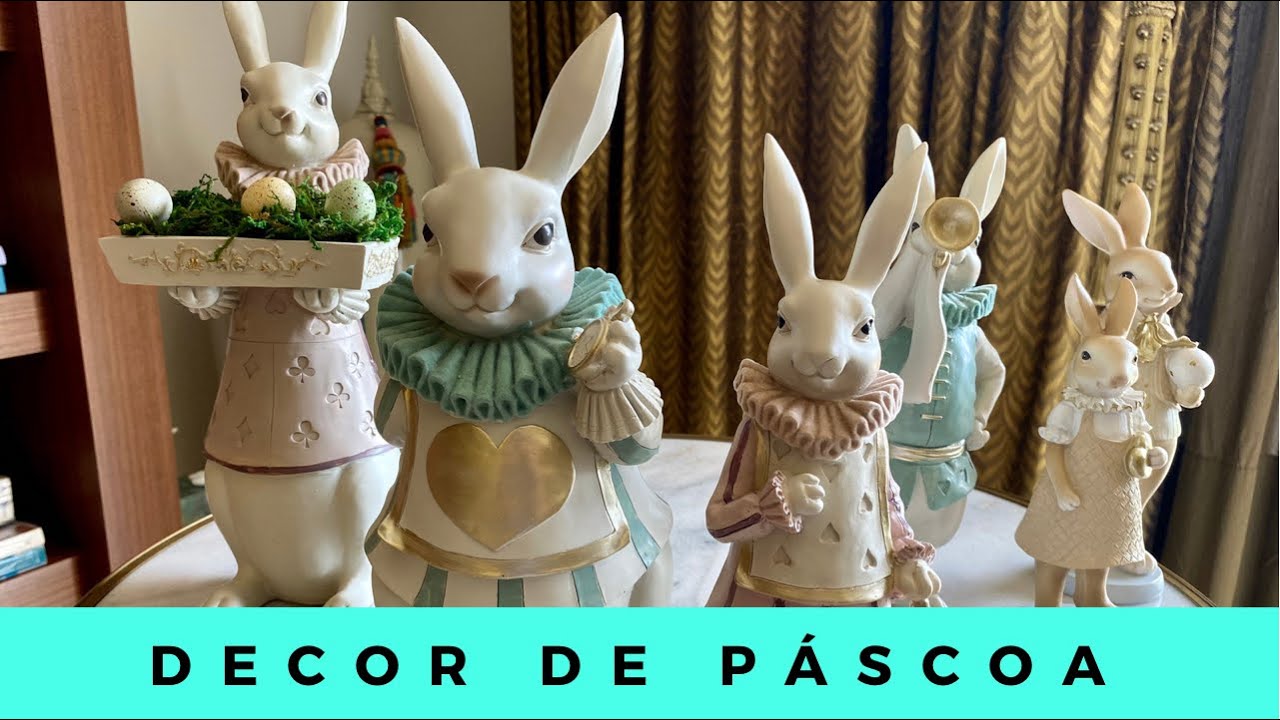 Tour pela minha casa decorada para Páscoa 2021.