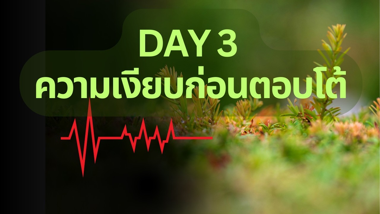 Day 3 – ความเงียบก่อนตอบโต้