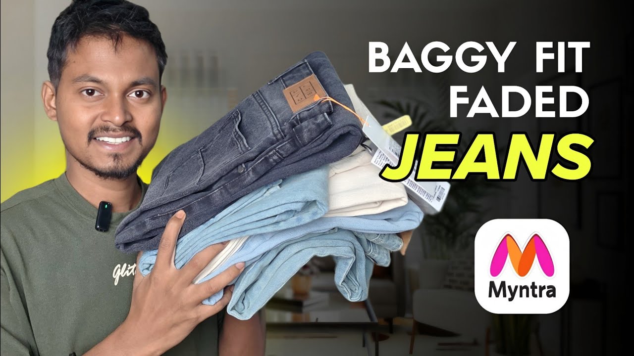 Best FADED BAGGY FIT JEANS For Men !!