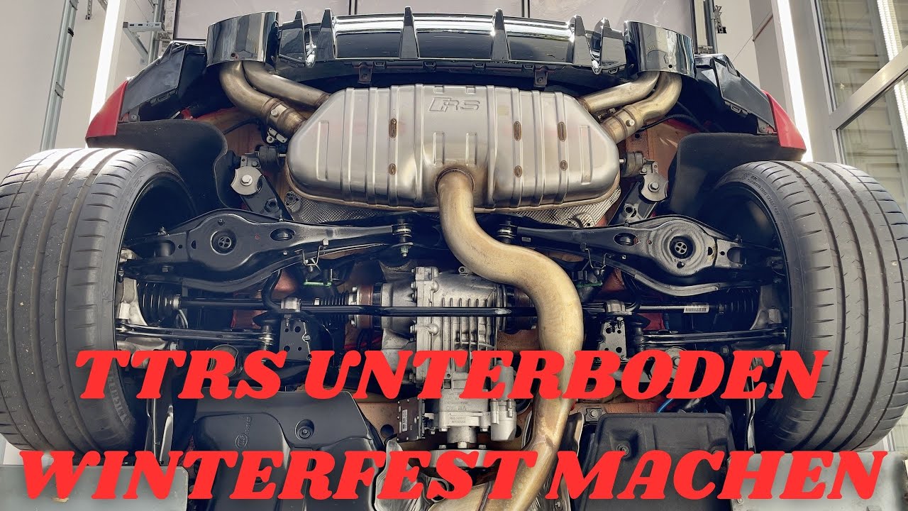 TTRS Unterboden nach fast 6 Jahren, reinigen und pflegen, startklar für den Winter machen
