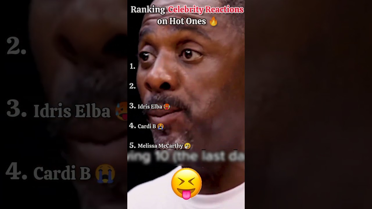 Ranking Celebrity Reactions on Hot ones 🔥