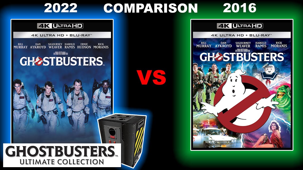 GHOSTBUSTERS 4k Ultra HD Blu Ray (2022) vs GHOSTBUSTERS 4k Ultra HD Blu Ray (2016)