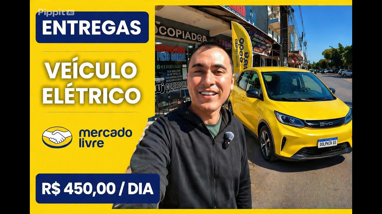Fiz R$ 450,00 em 1 dia no Mercado Livre com o BYD Dolphin GS