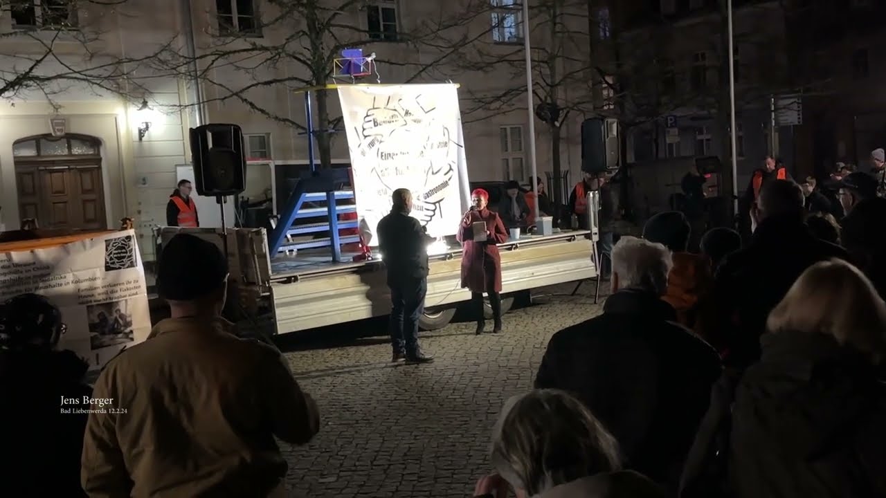 Kundgebung Markt Bad Liebenwerda 12.2.24