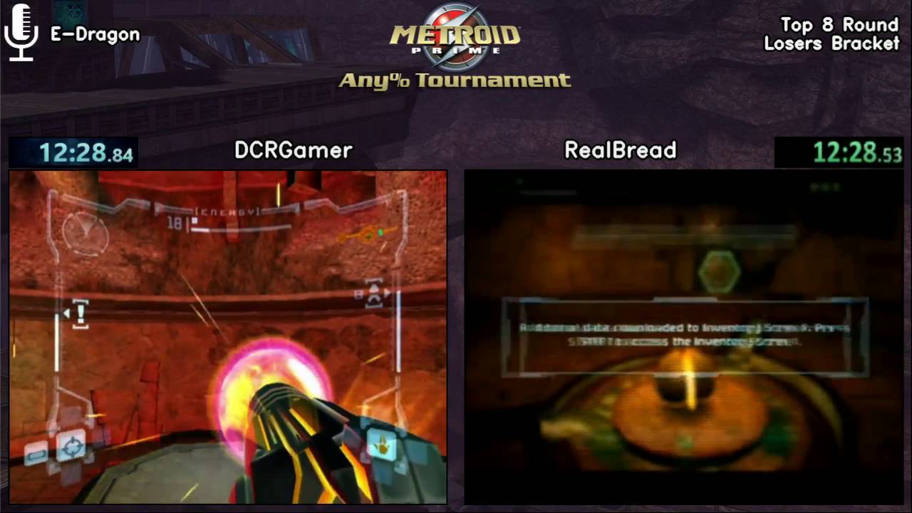 DCRGamer vs RealBread. Metroid Prime Tournament 2016